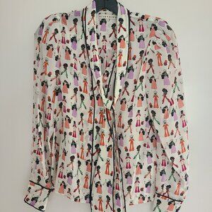 ALICE + OLIVIA Plaket Blouse Size XS